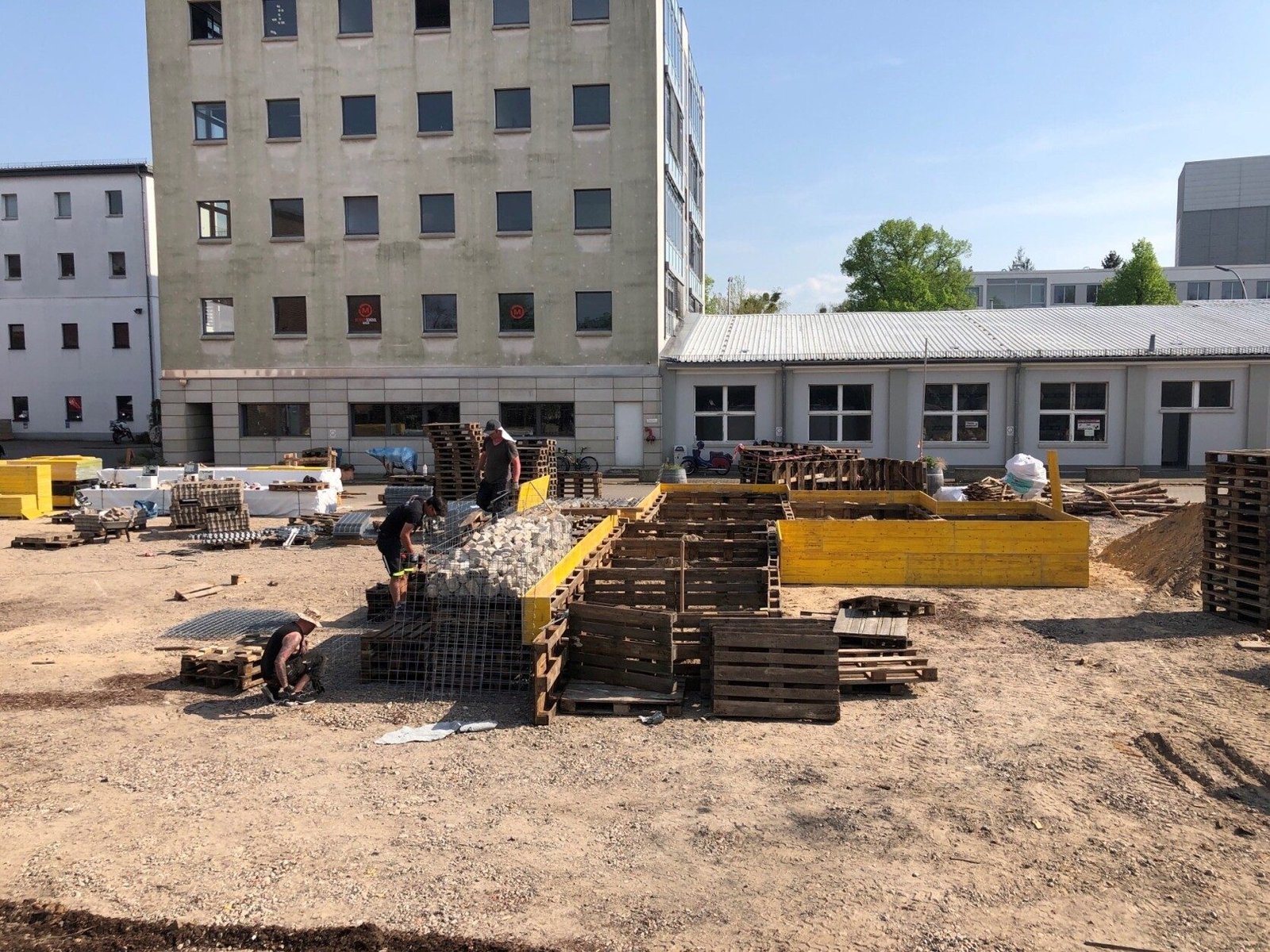 Baustelle auf dem BUFA-Areal in Berlin Tempelhof